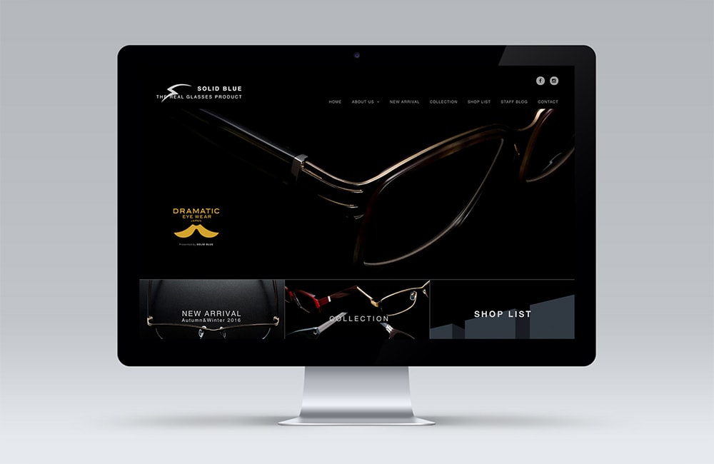 solidblueのwebサイトデザイン